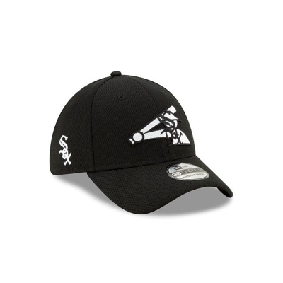 Black Chicago White Sox Hat - New Era MLB 2021 Spring Training 39THIRTY Stretch Fit Caps USA1392867